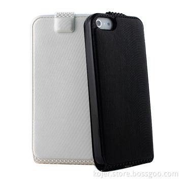 PU Leather Flip Mobile Phone Case with Magnetic Flap on Top, OEM Orders Welcomed